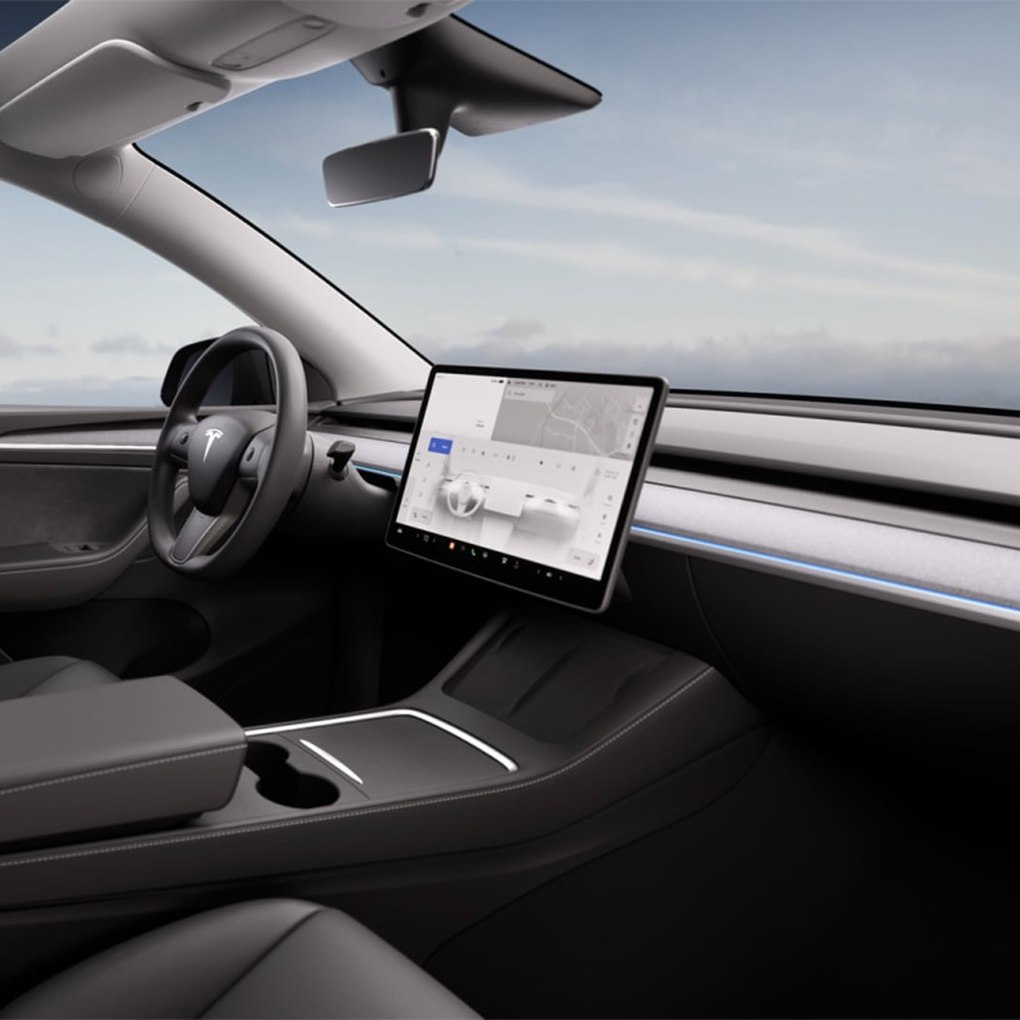 Model Y 仪表台氛围灯