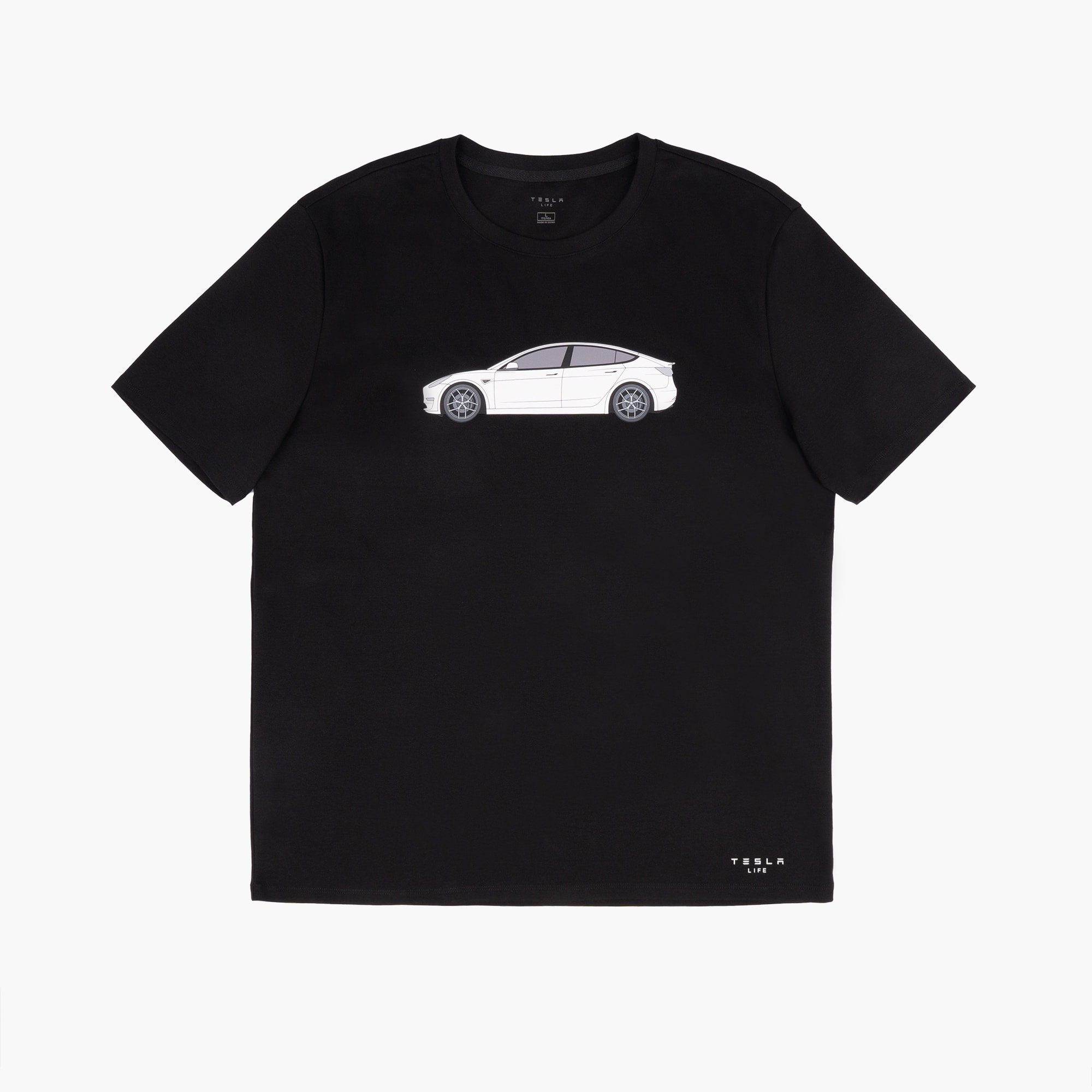 黑色 Model 3 针织T恤衫
