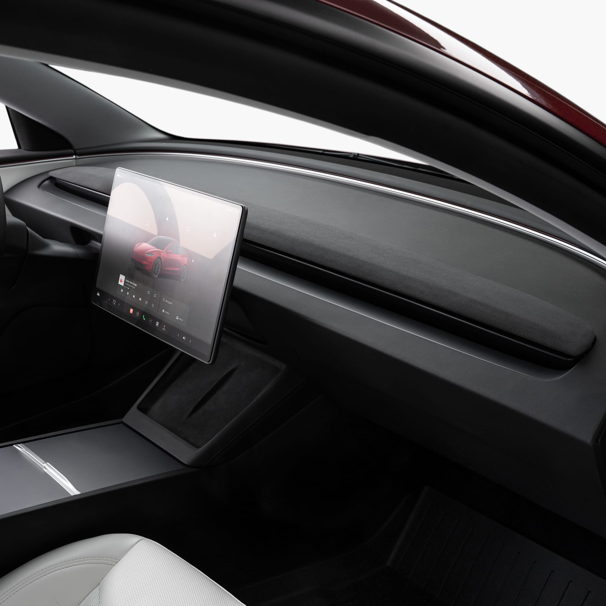 Model 3/焕新 Model Y 仪表台装饰盖板(炭黑麂皮质感)